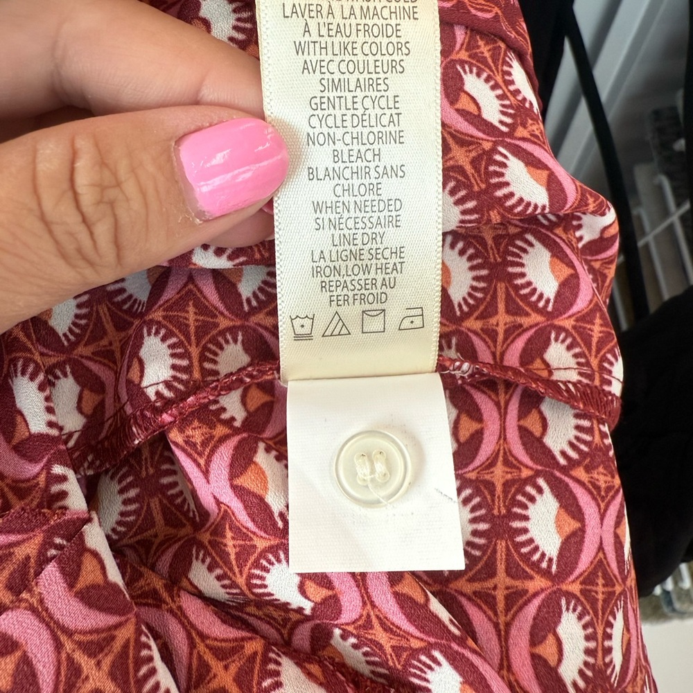 Max Studio Red Patterned Dress - Picture 14 of 14